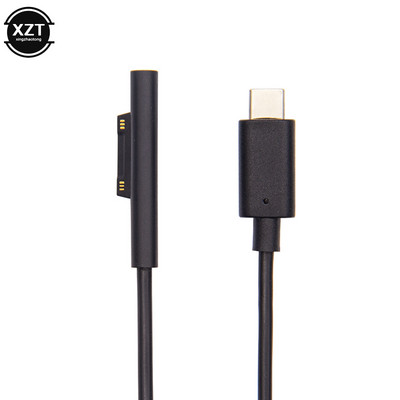 1,5 M piemērots Microsoft Tablet Surface PRO3/4/5/6/GO uzlādes kabelim PD uz TYBE-C