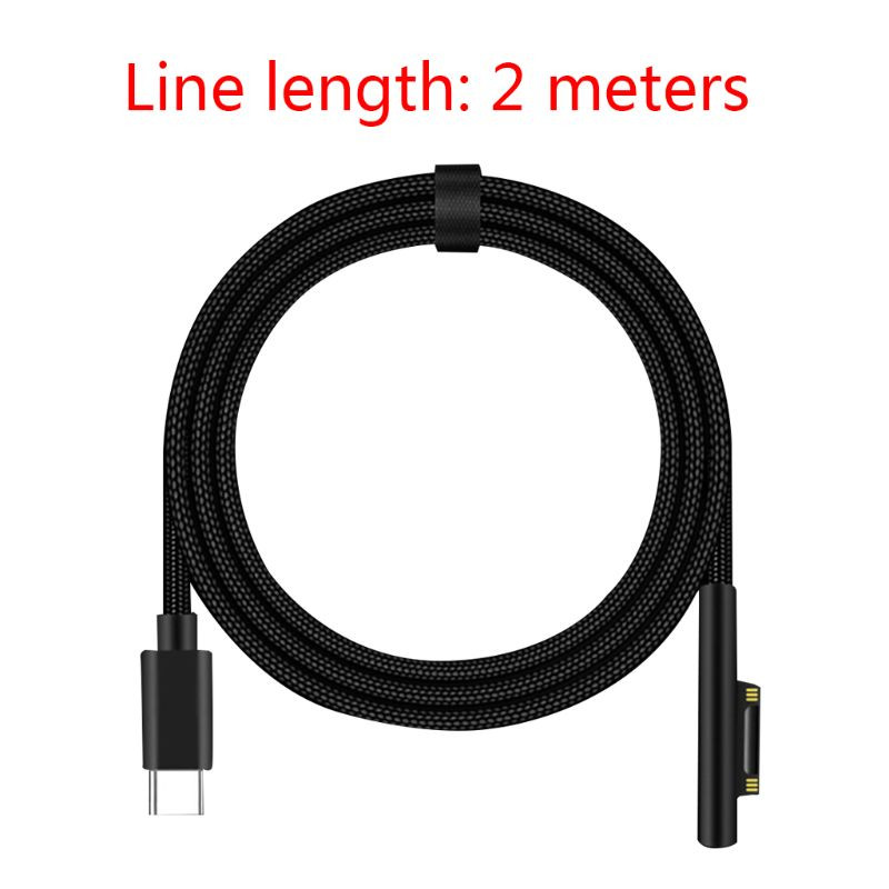 C típusú táp töltő adapter 15V 3A PD gyorstöltő kábel kábel Micro-soft Surface Pro 3 4 5 6 GO 0.5/1/1.5/2m