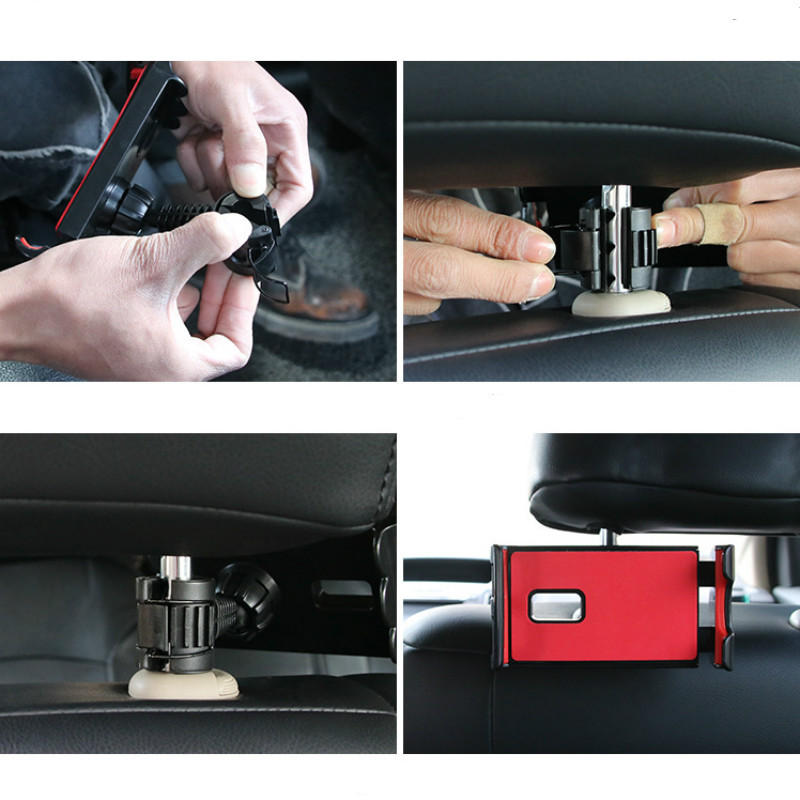 Reguliuojamas automobilio planšetinio kompiuterio stovo laikiklis, skirtas IPAD planšetinio kompiuterio priedams Universalus planšetinio kompiuterio stovas automobilio sėdynės nugaros laikiklis, skirtas 4–11 colių planšetiniam kompiuteriui