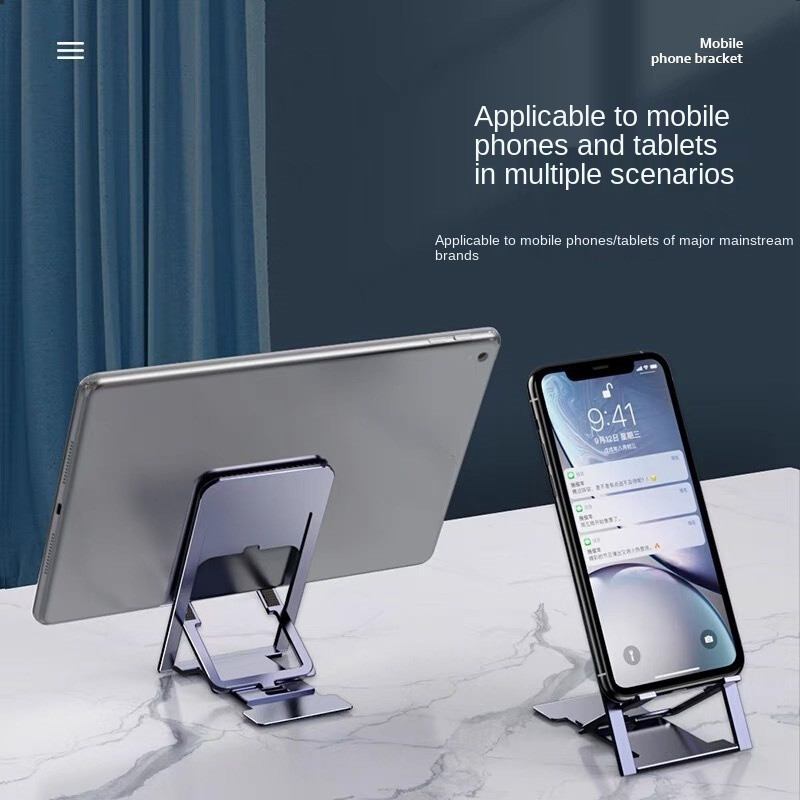 Univerzális asztali mobiltelefon tartó állvány iPhone IPad állítható táblagéphez összecsukható asztali mobiltelefon asztali állvány