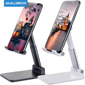 Suport pentru telefon mobil, MALLBCHI Suport pentru telefon cu înălțime cu unghi reglabil pentru birou, Suport pentru telefon complet pliabil/portabil