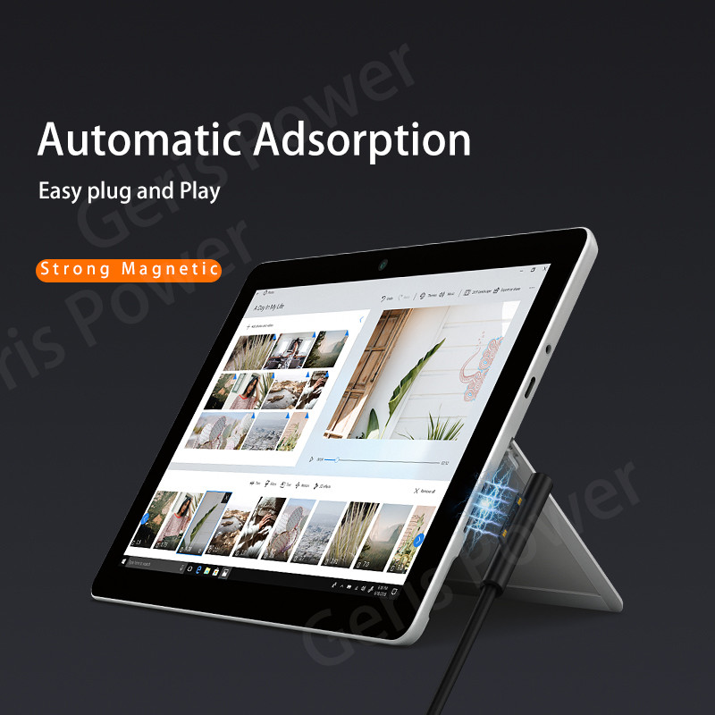 15V 65W DC tápadapter átalakító Microsoft Surface Pro-hoz 3 4 5 6 7 8 9 Book 1/2 USB C PD laptop töltőhöz a Surface Go-hoz