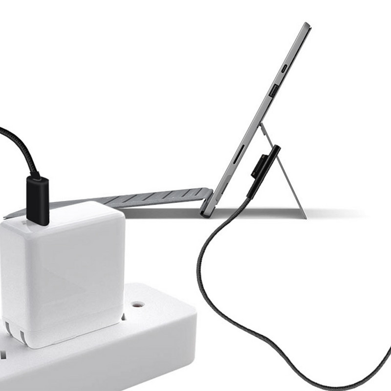 12 V-os Type-c gyorstöltő kábel USB-C töltőkábel 1,8 méteres táblagép tartozék Surface Pro 1/2-hez
