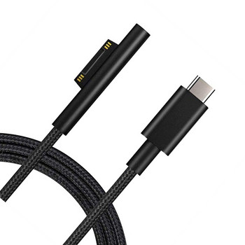 USB Type-C захранване 65W 15V 3A за Microsoft Surface Pro 3 4 5 6 Go PD Кабел за адаптер за зареждане DC кабел Бързо зарядно устройство Таблет