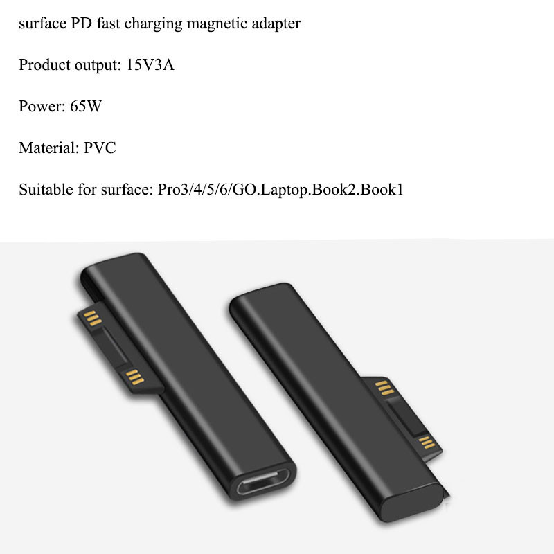 USB Type-C napajanje 65W 15V 3A za Microsoft Surface Pro 3 4 5 6 Go PD adapterski kabel za punjenje DC kabel brzi punjač tablet