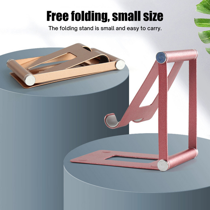 Aliuminio nešiojamas iPad stovas, suderinamas 4,7–11 colių planšetinio telefono laikiklis, skirtas Xiaomi Samsung reguliuojamam staliniam telefono planšetiniam stovui