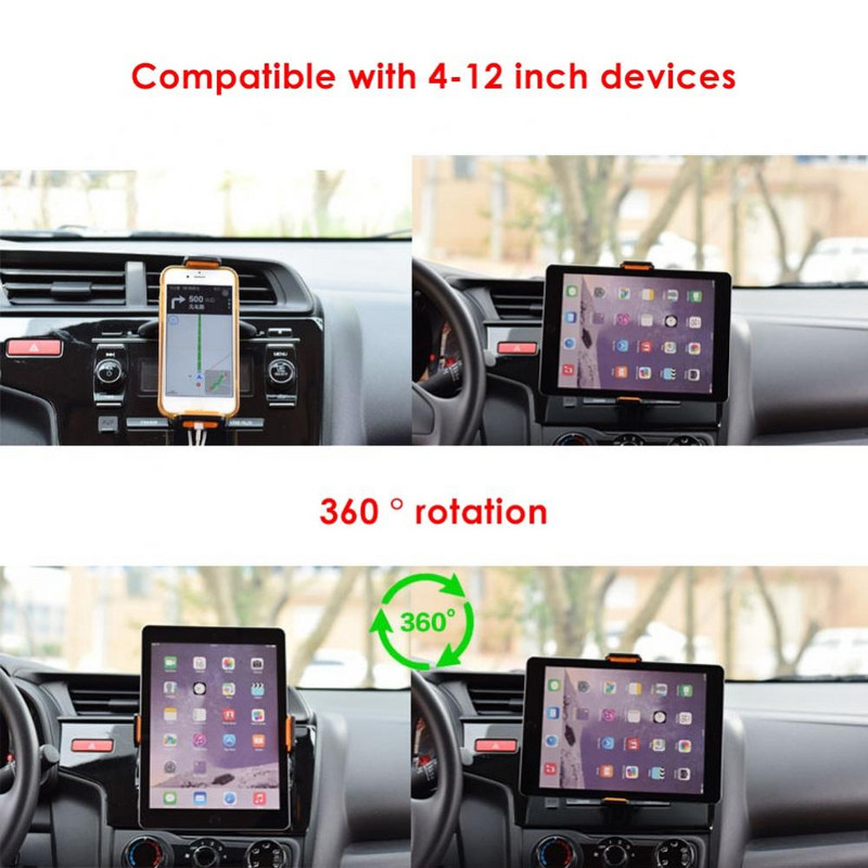 Univerzalni držač za utor za CD u automobilu Držač za mobilni telefon Stalak za tablet za iPad Mini Samsung Xiaomi Huawei Podrška za mobilni telefon