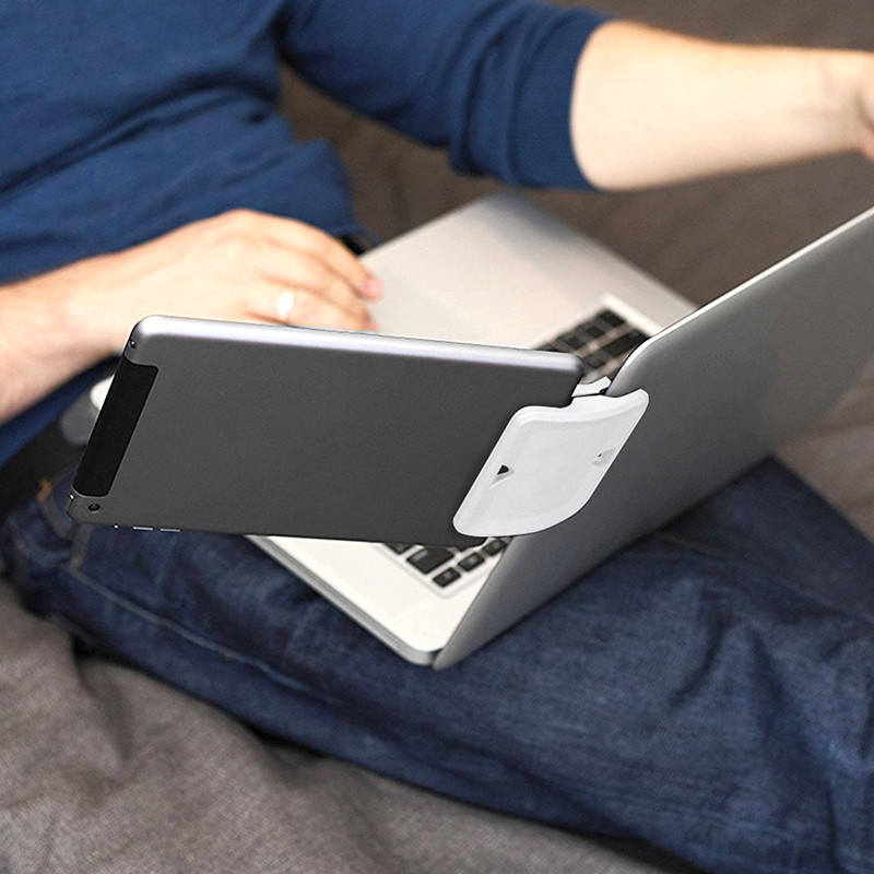 Universāls divu displeju sānu stiprinājuma klipa monitora turētājs iPad Pro Air 1 2 3 4 5 Macbook Air Xiaomi klēpjdatora atbalsta statīvs