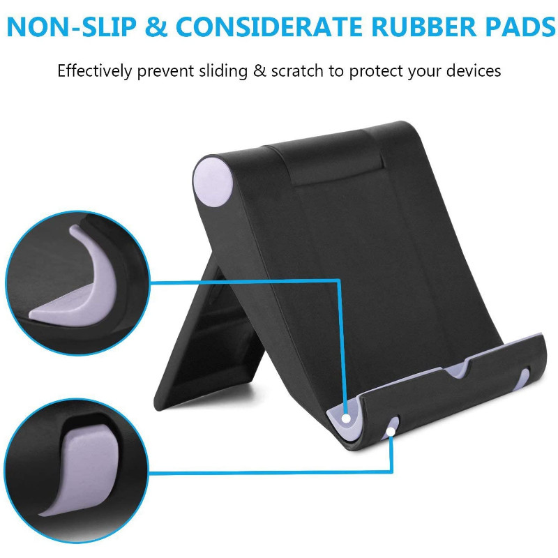 Suport universal pentru telefon de birou, pliabil, pentru iPhone, Samsung, iPad, telefon mobil, tabletă, suport de birou, mini suport pliabil