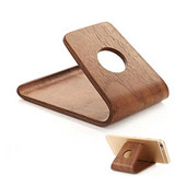 Univerzális fa konzolos táblagép hordozható telefon bambusz fa állványtartó iPhone HuaWei Samsung készülékhez