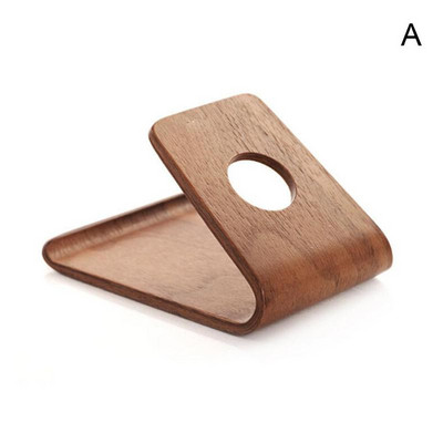 Univerzális fa konzolos táblagép hordozható telefon bambusz fa állványtartó iPhone HuaWei Samsung készülékhez