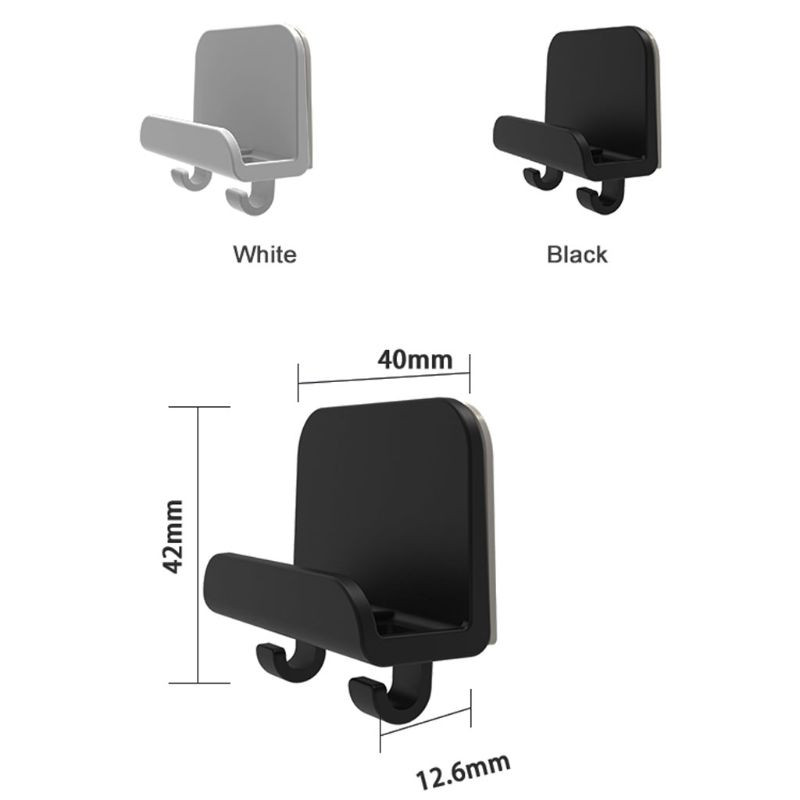 3x univerzális mobiltelefon táblagép tartó falra szerelhető állvány Ipad Iphone tárolókábelekhez és otthoni horoghoz