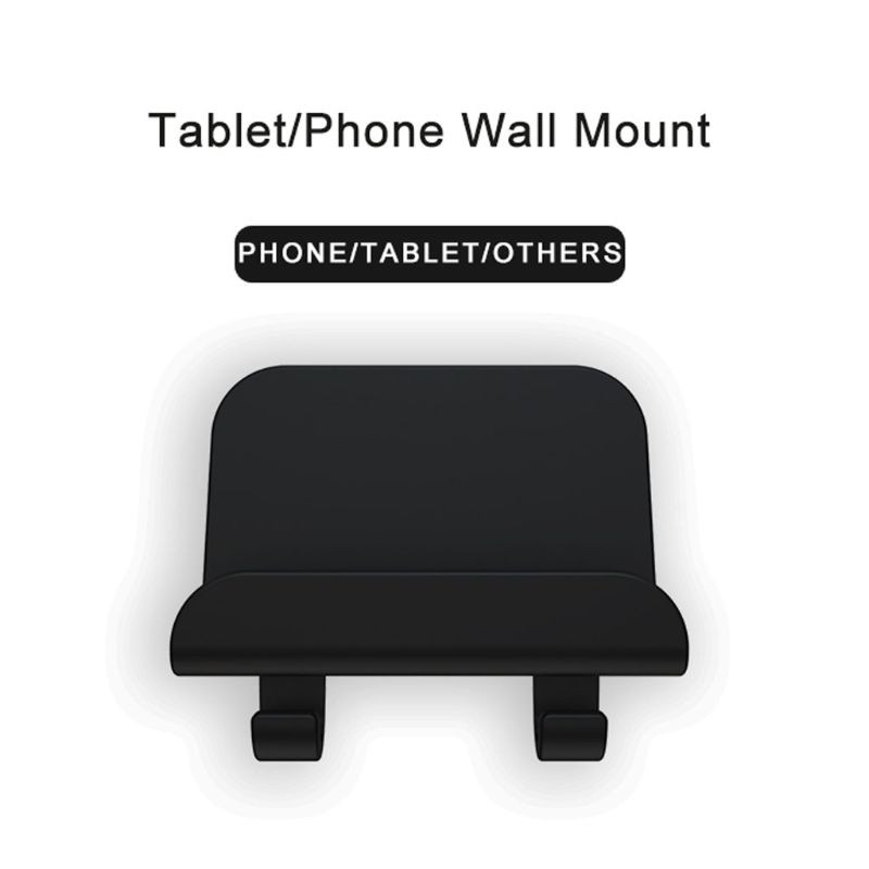 3x univerzális mobiltelefon táblagép tartó falra szerelhető állvány Ipad Iphone tárolókábelekhez és otthoni horoghoz