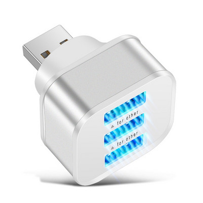1 komad USB2.0 HUB Splitter Quick Charge 3 priključka za telefon, tablet, prijenosno računalo, punjače, adapter s LED indikatorom A