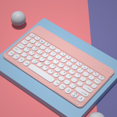 Ar Bluetooth saderīga tastatūra Tālrunis Planšetdators Bezvadu tastatūra iPad 2021 Pro 11 Air 4 3 Tastatūras Huawei Matepad Samsung