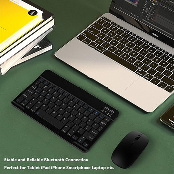 Безжична клавиатура за таблет за iPad Samsung Xiaomi Huawei Teclado Bluetooth-съвместима клавиатура и мишка за iOS Android Windows