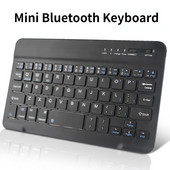 DUPI Mini Bluetooth tastatūra bezvadu tastatūra, uzlādējama iPad tālrunim planšetdatora tastatūra Android operētājsistēmai Windows