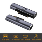 Microsoft Surface Pro 1-8 USB Type C PD Adapter Tablet Mágneses Gyorstöltés Konverter Laptop Surface Pro 8 Tartozékokhoz