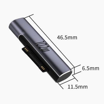 Για φορητό υπολογιστή Microsoft Surface Pro 1-8 USB Type C PD Adapter Tablet Magnetic Fast Charging Converter For Surface Pro 8 Accessories