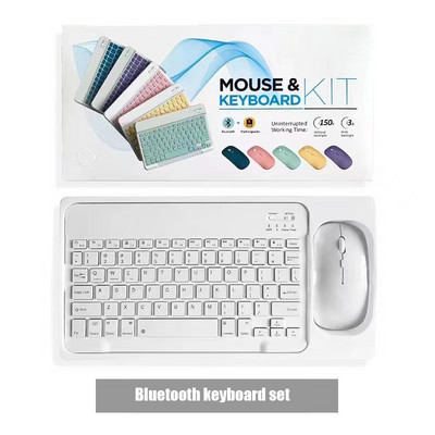 Jauns Bluetooth tastatūras komplekts operētājsistēmai IOS Android Windows priekš iPad Keyboard Air bezvadu tastatūras pele Xiaomi Apple Huawei planšetdatoram