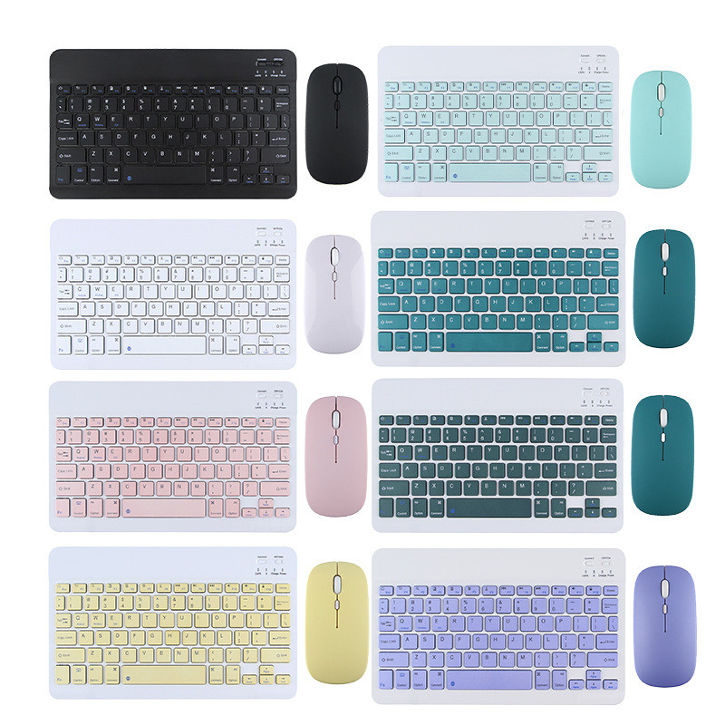 Jauns Bluetooth tastatūras komplekts operētājsistēmai IOS Android Windows priekš iPad Keyboard Air bezvadu tastatūras pele Xiaomi Apple Huawei planšetdatoram