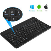 iPad tastatūrai un pelei Combo bezvadu Bluetooth tastatūra Teclado iPad Xiaomi Samsung Huawei planšetdatoram Android IOS Windows
