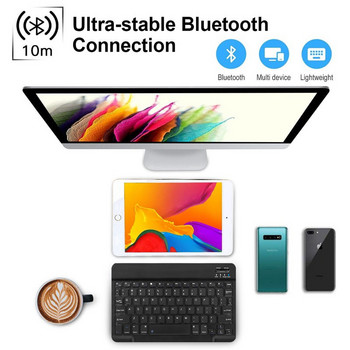 За iPad Клавиатура и мишка Комбинирана безжична Bluetooth клавиатура Teclado за iPad Xiaomi Samsung Huawei Таблет Android IOS Windows