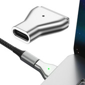 Pro nešiojamojo kompiuterio įkrovimo adapteriui USB C į Magsafe 2 magnetiniam PD greitojo įkrovimo adapteriui