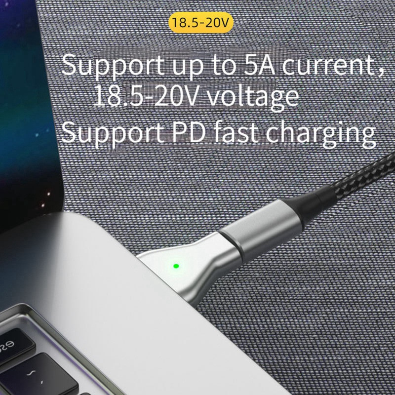 Pro nešiojamojo kompiuterio įkrovimo adapteriui USB C į Magsafe 2 magnetiniam PD greitojo įkrovimo adapteriui
