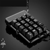 Mini klaviatūra belaidė skaičių klaviatūra Bluetooth kompiuterio finansinės apskaitos mechaninė pakaba