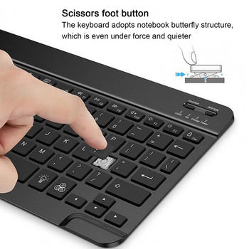 Компактни ножици Крака Бърза реакция Bluetooth-съвместима клавиатура Магнитна преносима безжична клавиатура Компютърни аксесоари