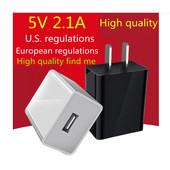 5V 2.1A punjač USB glava za punjenje 5V 2.1A adapter za napajanje, pogodan za sve mobilne telefone i tablete, ultra-brzo punjenje