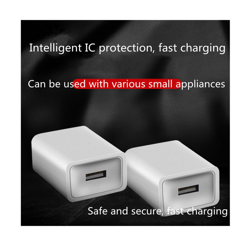 5V 2.1A punjač USB glava za punjenje 5V 2.1A adapter za napajanje, pogodan za sve mobilne telefone i tablete, ultra-brzo punjenje