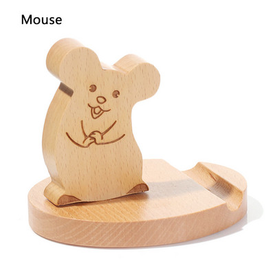 Βάση στήριξης για κινητά επιτραπέζια βάση Μασίφ ξύλο Βάση κινητού τηλεφώνου Ζώο Διακόπτης φορητού υπολογιστή σπιτιού αυτοκινήτου / Ελάφι / Σκύλος / Παιδί / Ελέφαντας