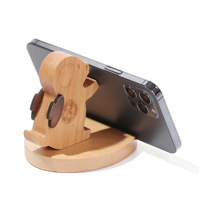 Βάση στήριξης για κινητά επιτραπέζια βάση Μασίφ ξύλο Βάση κινητού τηλεφώνου Ζώο Διακόπτης φορητού υπολογιστή σπιτιού αυτοκινήτου / Ελάφι / Σκύλος / Παιδί / Ελέφαντας