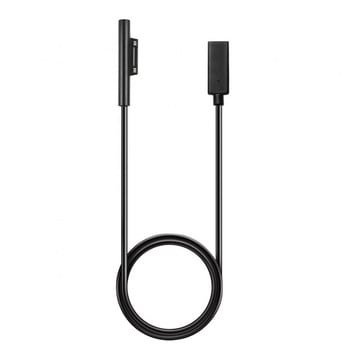 Besegad 1.5m 15V USB Type-C захранване Адаптер за зареждане Кабел Кабел Домашно зарядно за стена за таблет Microsoft Surface Pro 6 5 4 3