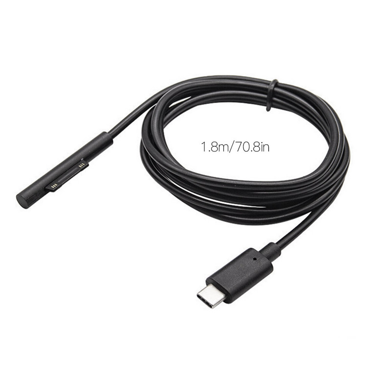 Cablu de încărcare rapidă tip c de 12 V Cablu de încărcare USB-C 1 Accesoriu pentru tabletă de 8 metri pentru Surface Pro 1 2