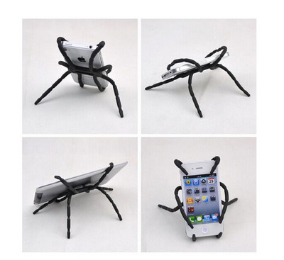 Spider Fleksibilni držač za držač postolja za iPad tablet SAMSUNG HTC telefon crna mala velika veličina za mobilni telefon s podlogom