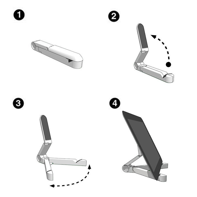 Sulankstomas universalus planšetinio kompiuterio laikiklio laikiklis Lazy Pad Support Telefono laikiklis Telefono stovas, skirtas Samsung Huawei Xiaomi IPhone iPad