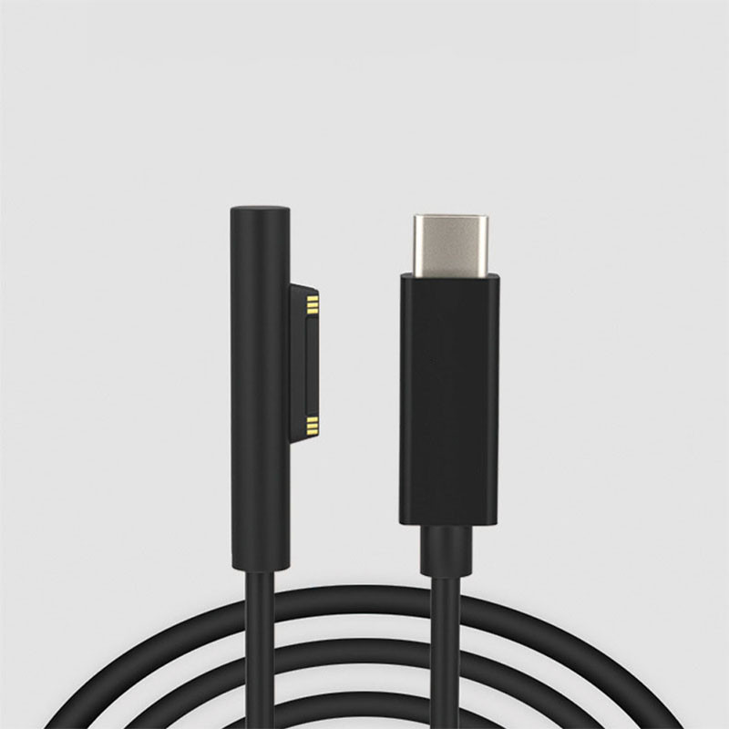 1,8 m C tipo PD maitinimo įkroviklio laidas, skirtas Microsoft Surface Pro 4 6 5 3 GO Tablet 15V 3,25A Maks. greito įkrovimo maitinimo šaltinis DC PD