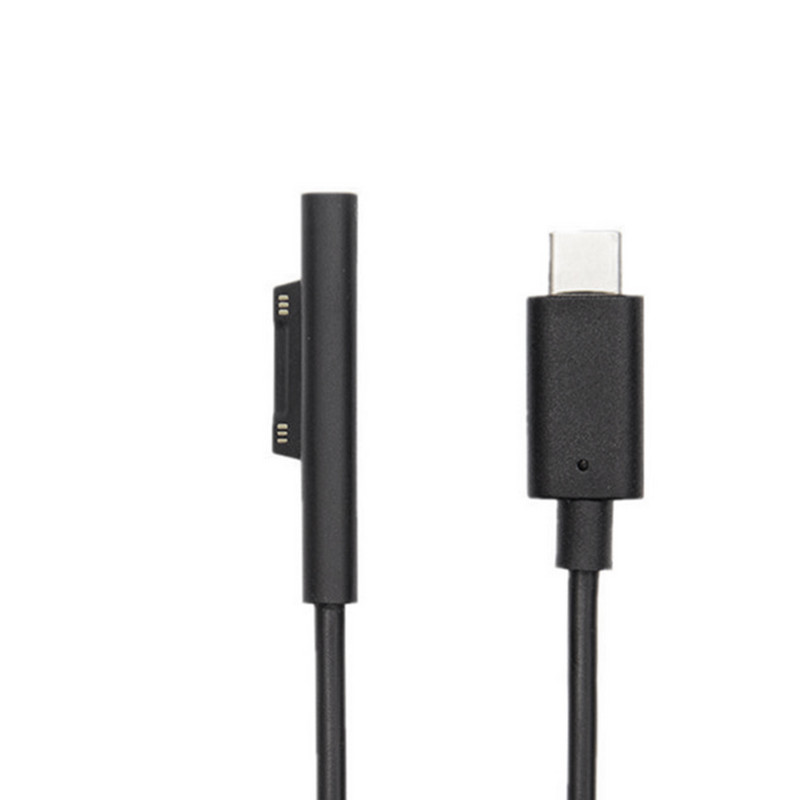 12 V tipo c greito įkrovimo kabelis USB-C įkrovimo laidas 1 8 metrų planšetinio kompiuterio priedas, skirtas „Surface Pro“ 1 2