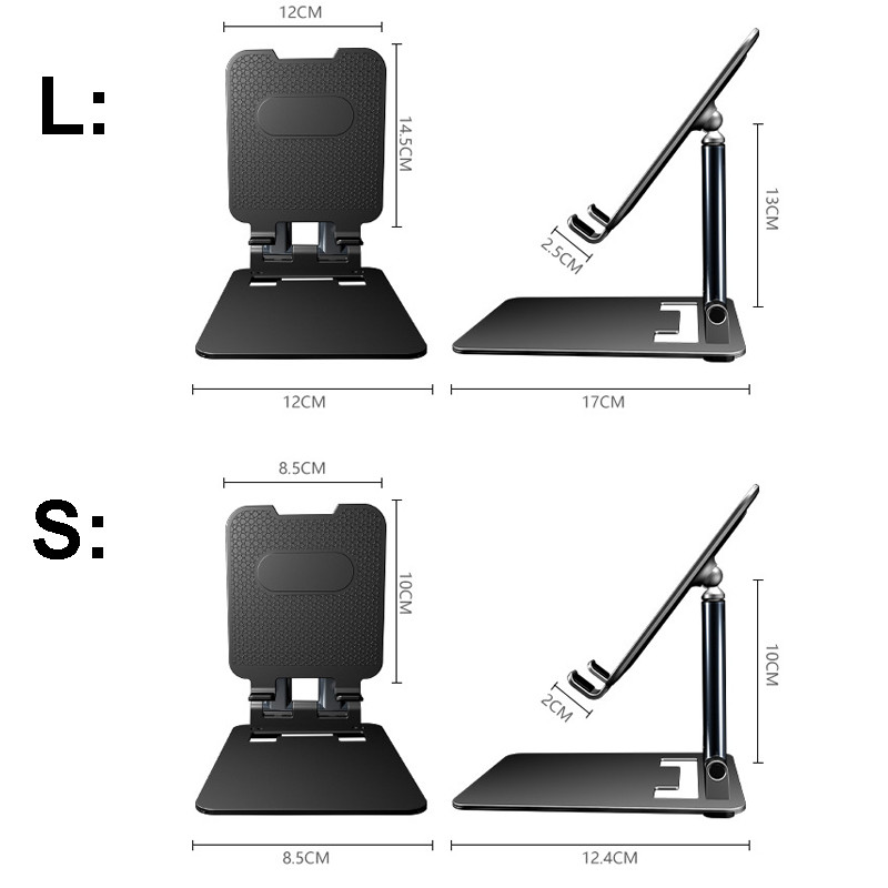 Suport universal pliabil pentru tabletă Suport pentru telefon de birou Din aliaj de aluminiu Suport puternic Suport de birou pentru Ipad Matepad Accesoriu Iphone