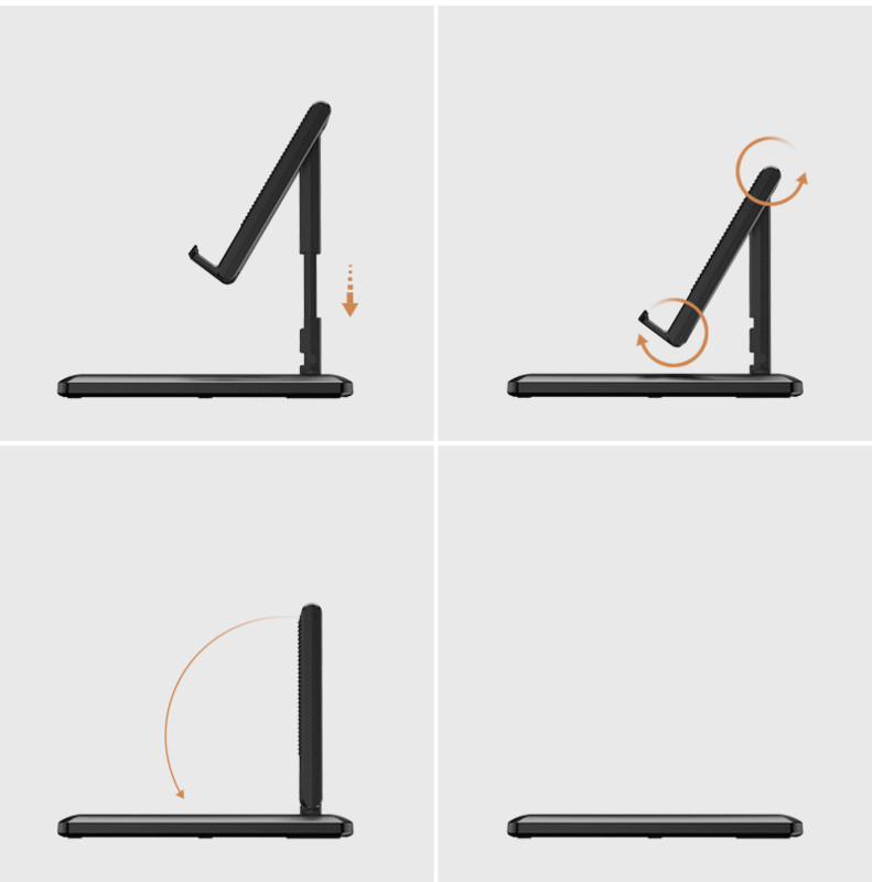 Sklopivi tablet Mobilni telefon Stalak za stolni telefon za IPad IPhone Samsung Stolni držač Podesivi stolni nosač Stalak za pametni telefon