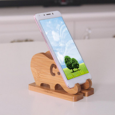 Bamboo Elephant csúszásgátló mobiltelefon tartó állvány asztali dekoráció ajándék táblagép tartó Samsung Xiaomi Huawei táblagépekhez