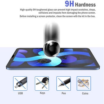 2Pcs Tempered Glass Screen Protector for IPad 10.2 9.7 10. 5 10.9 11 IPad 8 7 6 9 Air 4 3 2 Mini Glass IPad 2020 2019 2018 2021