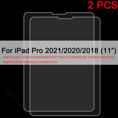 2 DB Edzett üveg képernyővédő fólia iPadhez 9 8 7 6 10 Air 5 4 3 2 Mini iPad 10.2 9.7 10. 5 10.9 11 Új iPad Pro 2022 2021 20