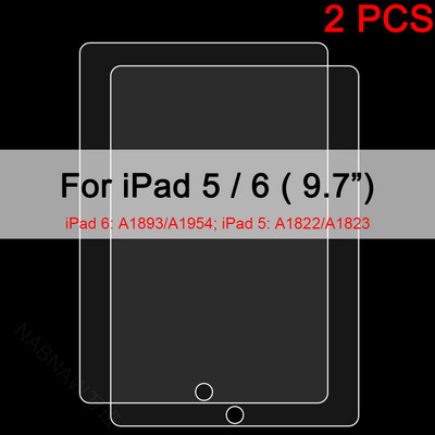 2 DB Edzett üveg képernyővédő fólia iPadhez 9 8 7 6 10 Air 5 4 3 2 Mini iPad 10.2 9.7 10. 5 10.9 11 Új iPad Pro 2022 2021 20