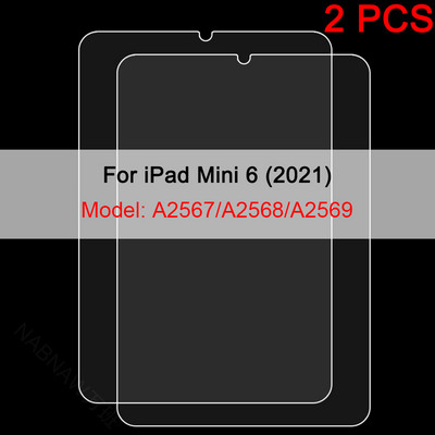 2 DB Edzett üveg képernyővédő fólia iPadhez 9 8 7 6 10 Air 5 4 3 2 Mini iPad 10.2 9.7 10. 5 10.9 11 Új iPad Pro 2022 2021 20