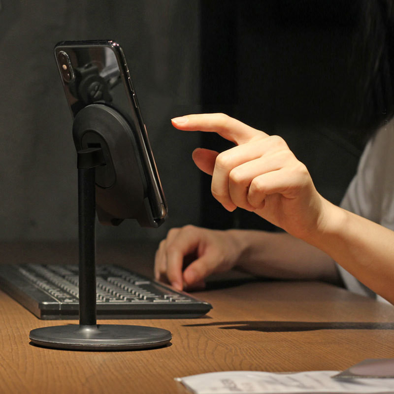 Asztali telefontartó táblagép állvány Ipad telefonokhoz univerzális konzol, fém teleszkópos, állítható magasságú szög élő támogatás