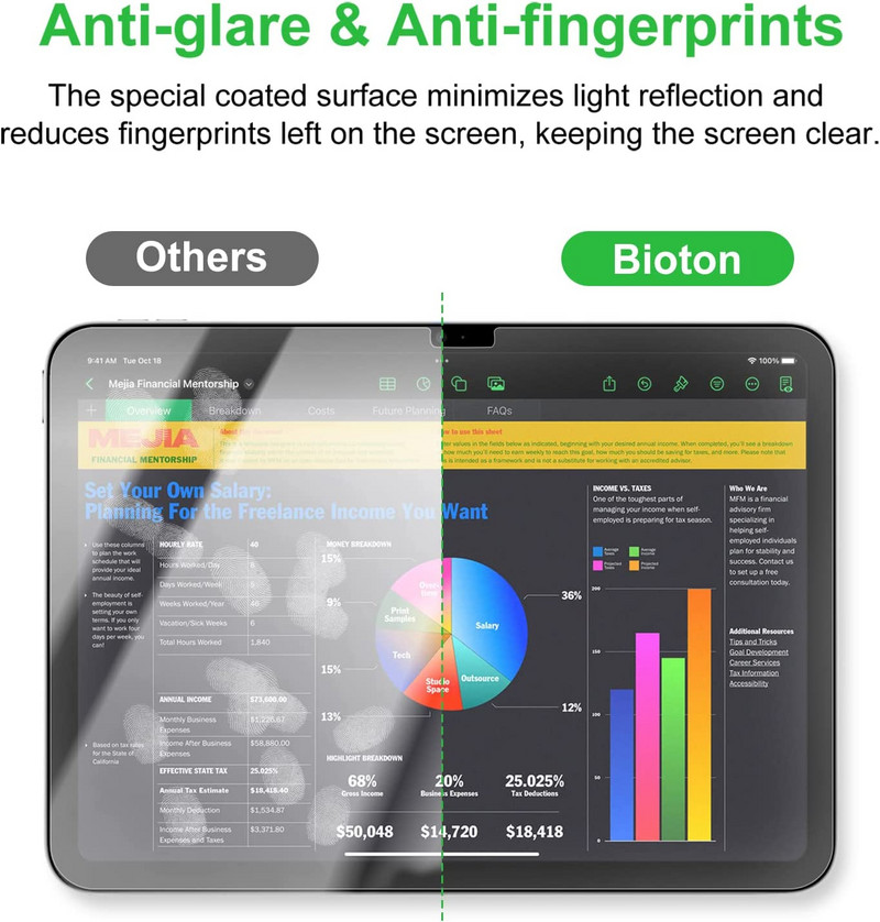 Mint papír képernyővédő fólia iPad Pro 11 12,9 12 9 iPad Airhez 4 5 2022 8. 7. 9. 10. generációs Mini 10.2 Paperfeel film